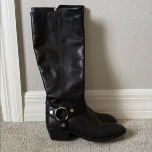 Black Frye Carson Harness Tall Boots 8.5